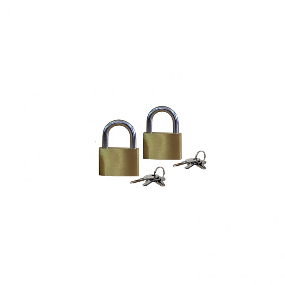 Cadeado Lat�o 30mm 3 chaves 2 UNID.