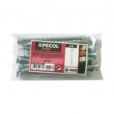 Parafuso  Aglomerado Cabe�a Embeber Torx 8x120