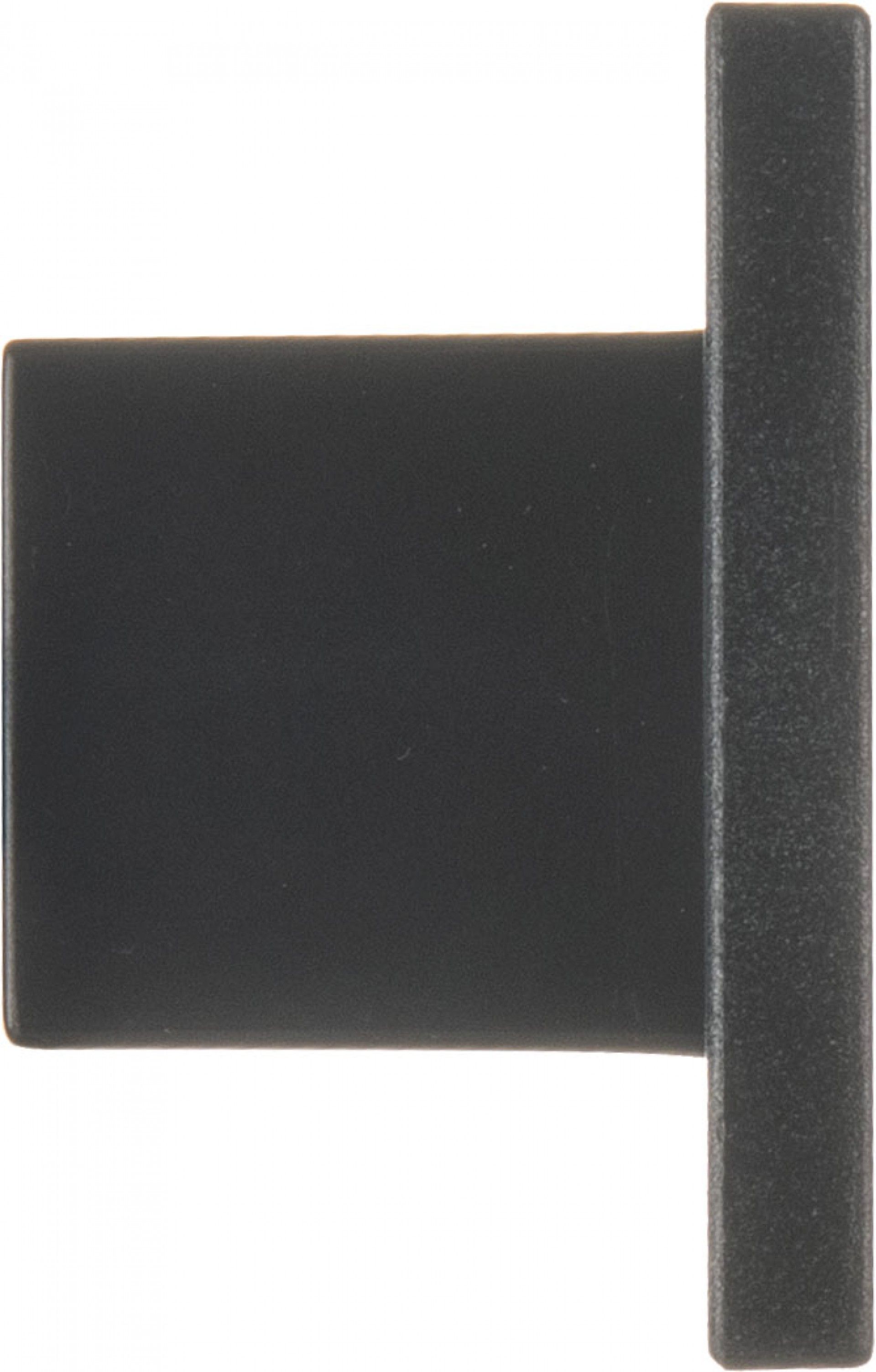 Puxador Móvel Quadrado Plástico 31mm Preto