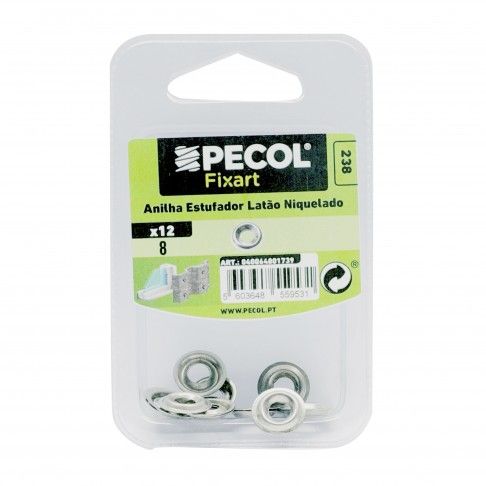 Anilha Estufador Nº 8 Latão Niquelado Anilha Estufador Nº 8 Latão Niquelado