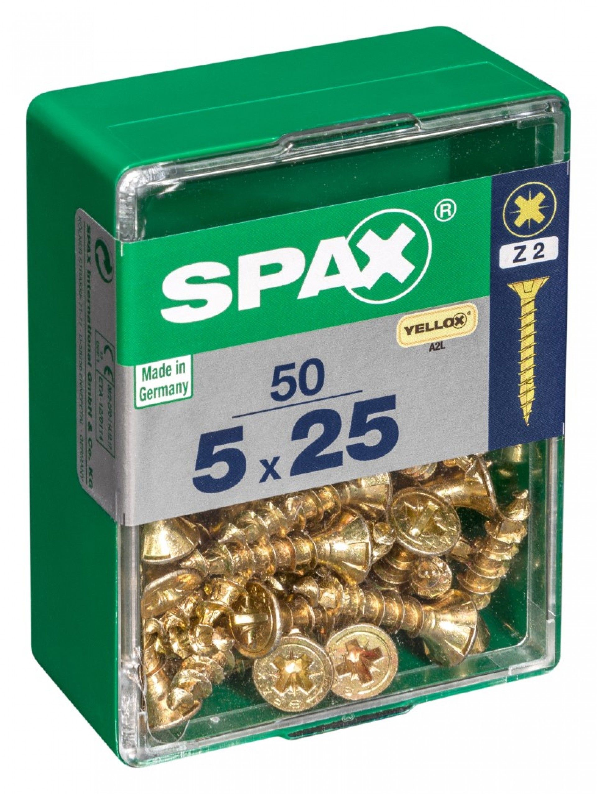 SPAX CP YELLOX 5x25mm M