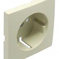 Centro Schuko Marfim com Obturador Logus 90 Centro Schuko Marfim com Obturador Logus 90