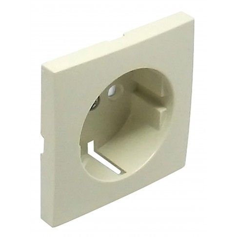 Centro Schuko Marfim com Obturador Logus 90 Centro Schuko Marfim com Obturador Logus 90