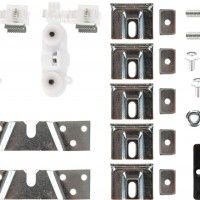 Kit Acessórios Porta Deslizante Exterior Branco Kit Acessórios Porta Deslizante Exterior Branco