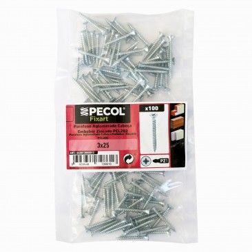 Parafuso  Aglomerado Cabe�a Embeber 3x25
