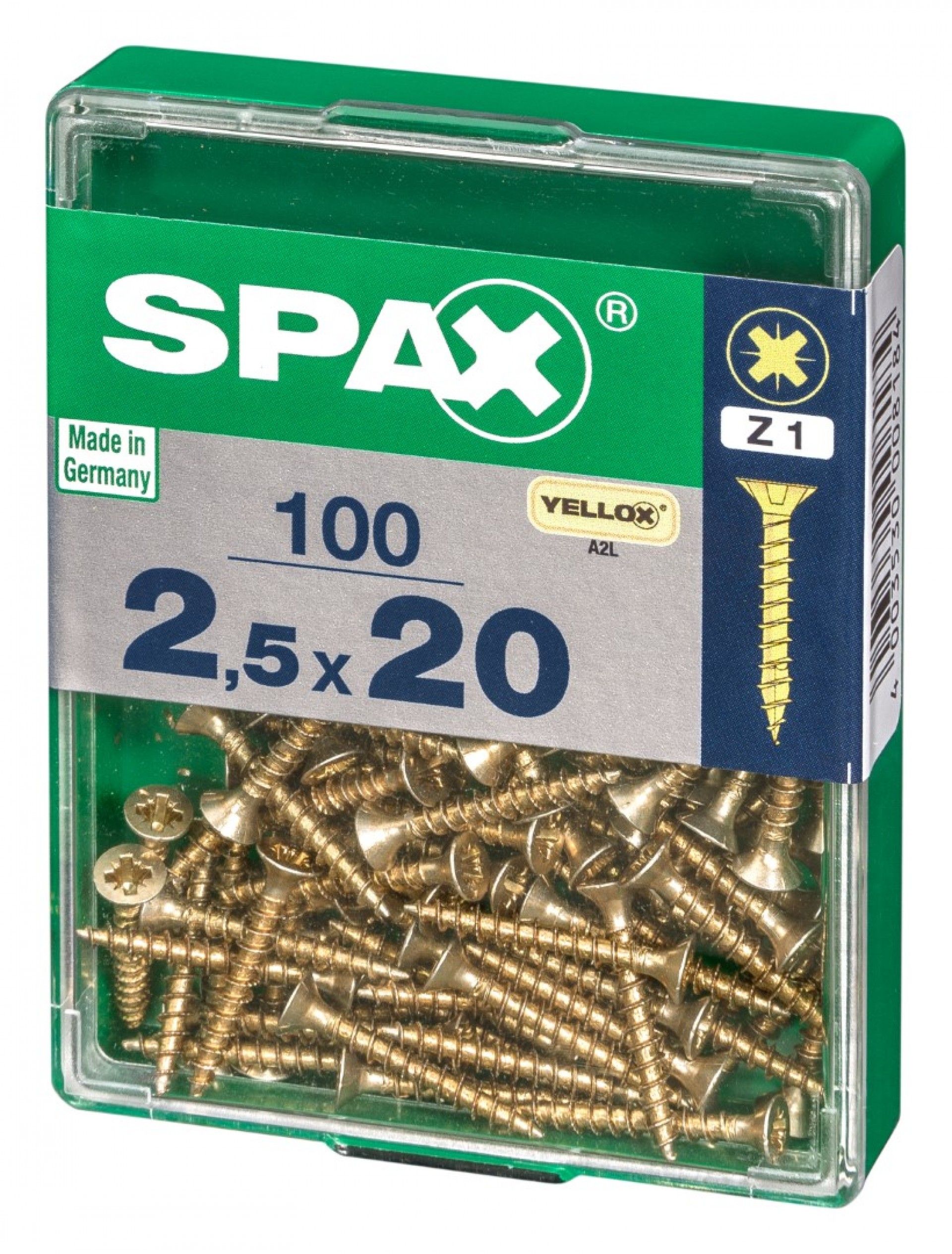 SPAX CP YELLOX 2,5x20mm M