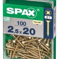 SPAX CP YELLOX 2,5x20mm M SPAX CP YELLOX 2,5x20mm M
