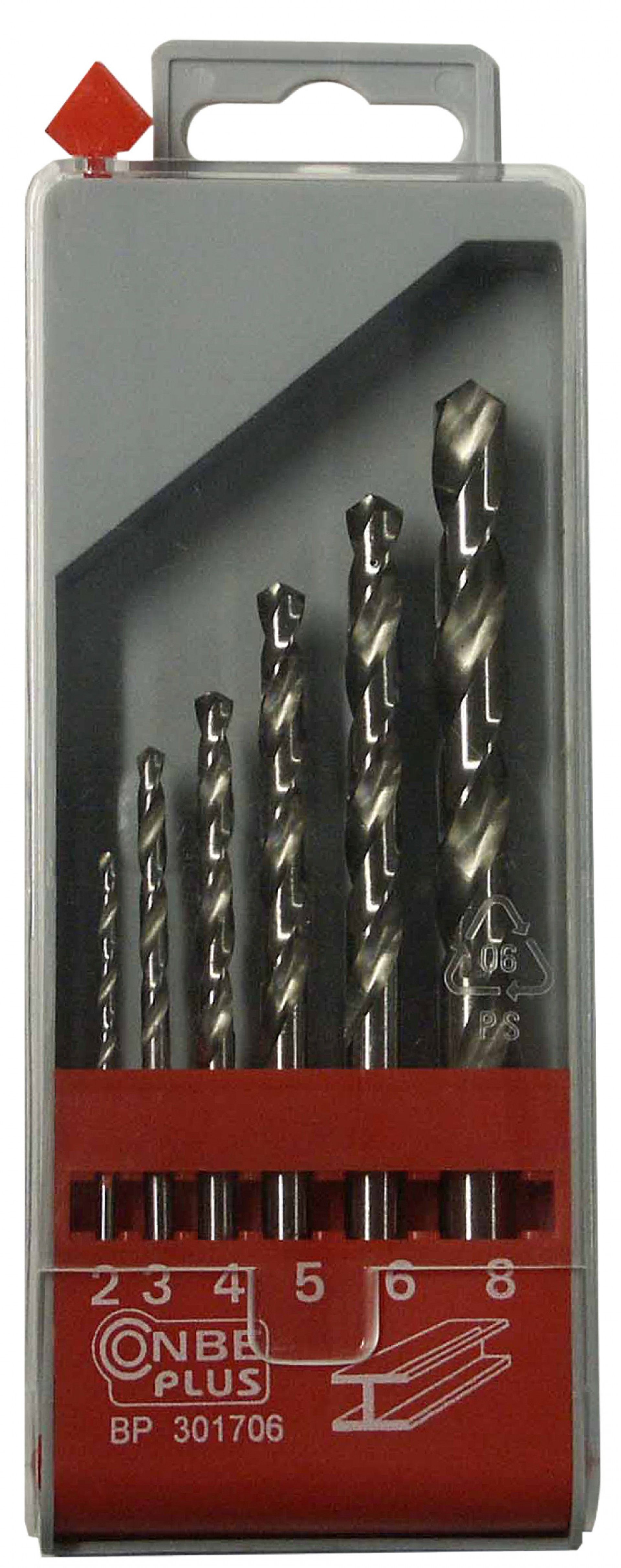 Brocas Metal 2-8MM 6 Unidades