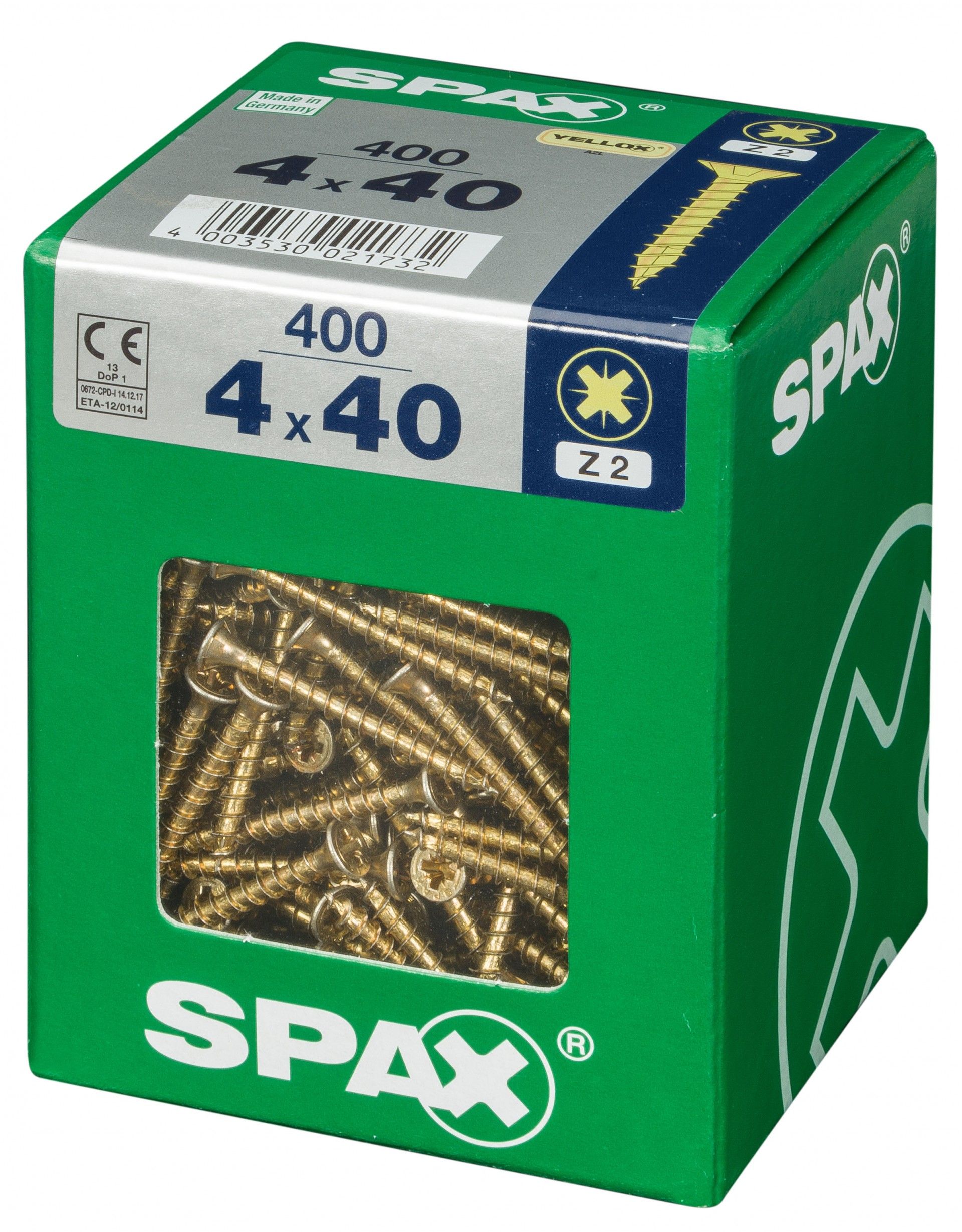 SPAX CP YELLOX 4x40mm XL