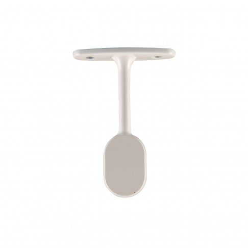 Suporte Oval Teto Branco para Roupeiro Suporte Oval Teto Branco para Roupeiro