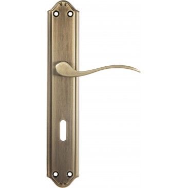 Puxador De Porta Placa Oxidado Franc�s