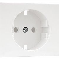 Centro Schuko com Obturador Branco Sirius Centro Schuko com Obturador Branco Sirius