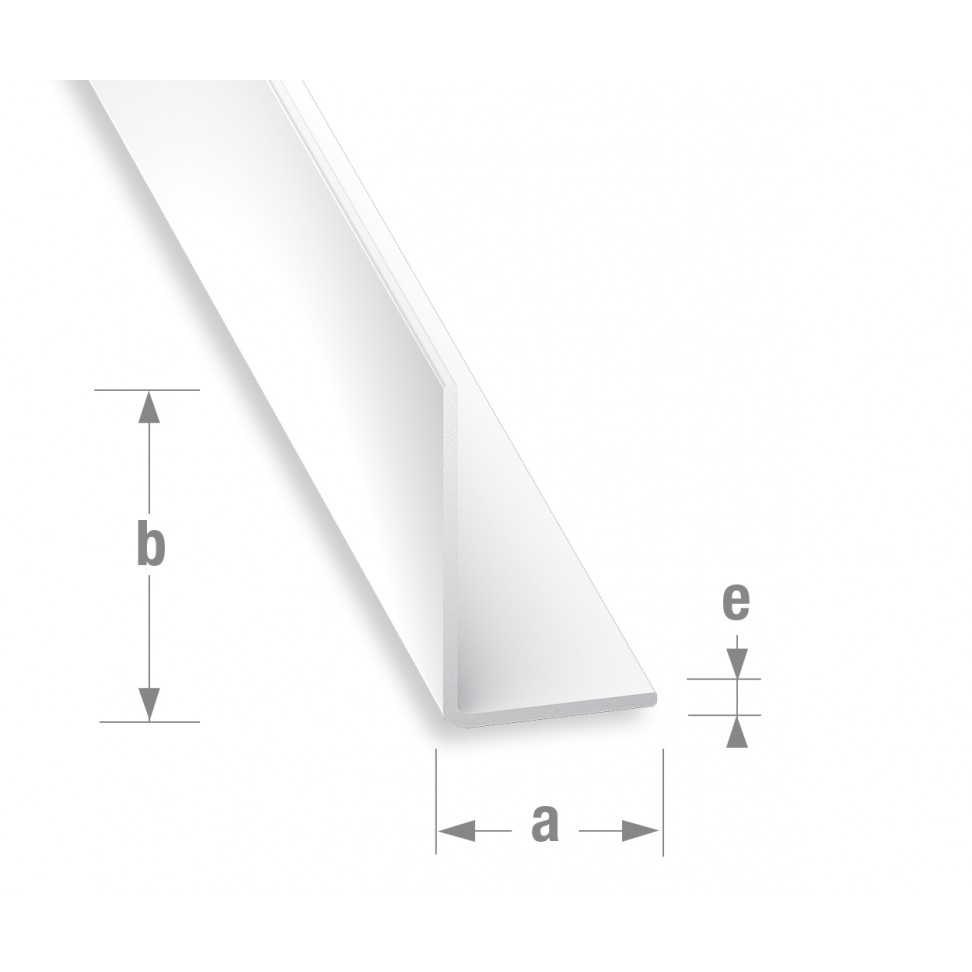 Perfil �ngulo PVC Branco 20x30mm - 1m
