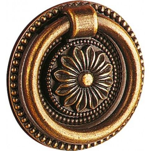 Puxador Anilha Roseta Bronze Puxador Anilha Roseta Bronze