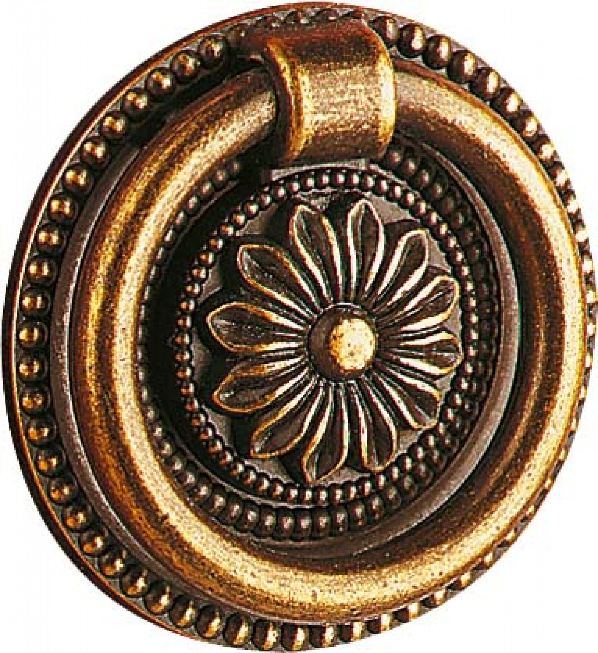 Puxador Anilha Roseta Bronze