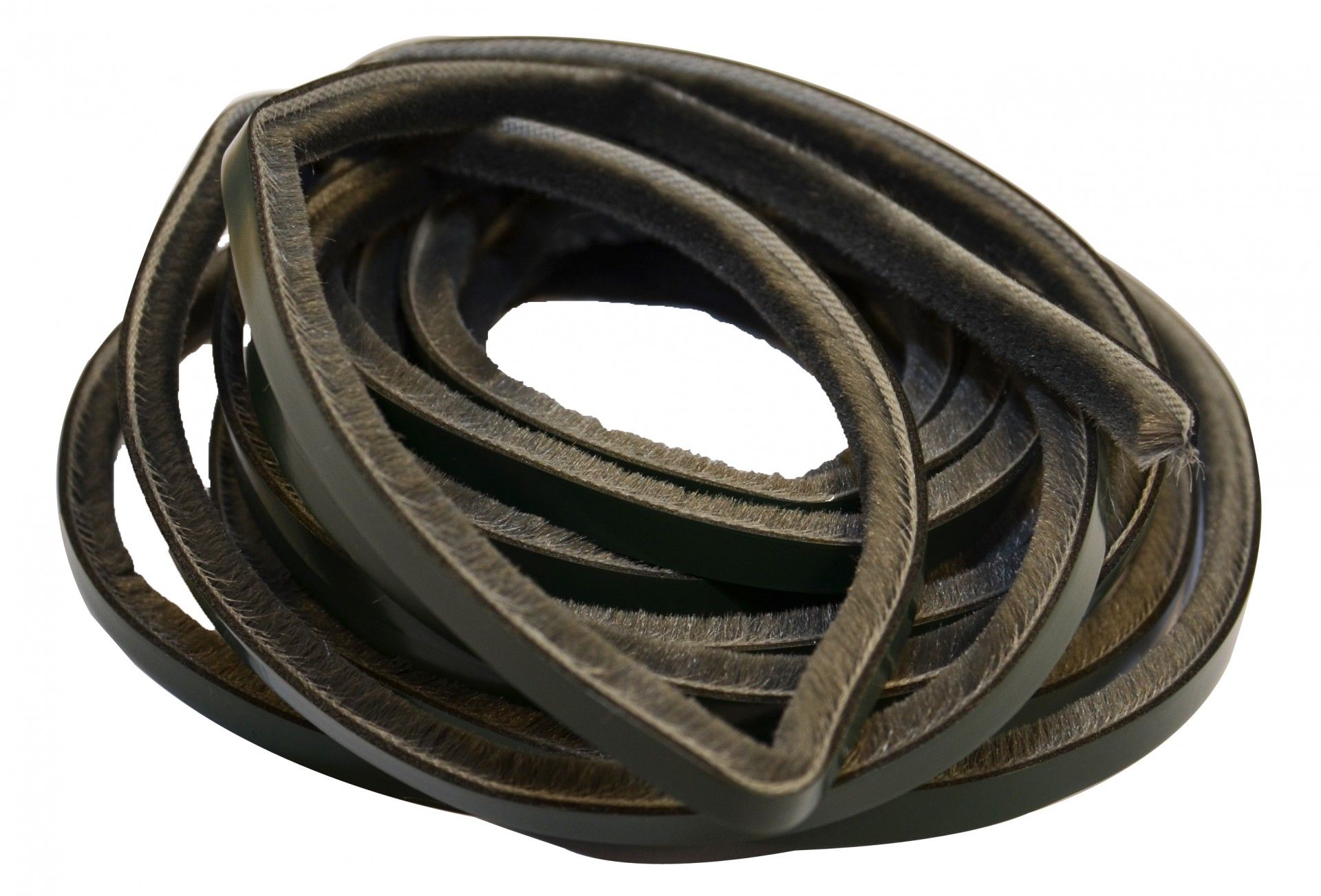 Junta Porta Perfil Escova 6m Cinza