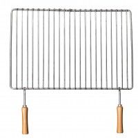 Grelha 2 Pegas Madeira 54X38cm Zincada Grelha 2 Pegas Madeira 54X38cm Zincada