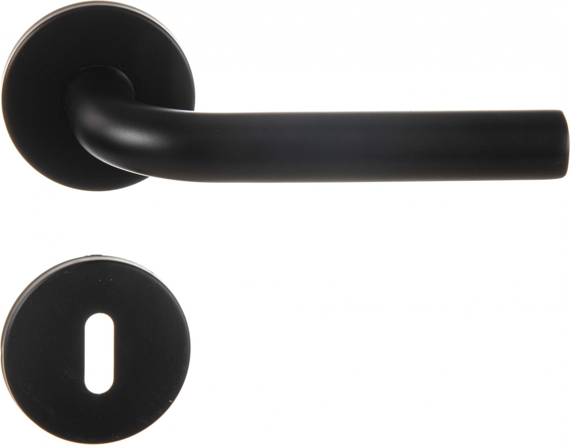 Puxador De Porta Curva 12 Preto