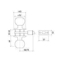 Fechadura Tubular 607 Inox Fechadura Tubular 607 Inox