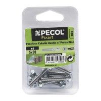 Parafuso Cabe�a Queijo com Porca Zincada M5x30