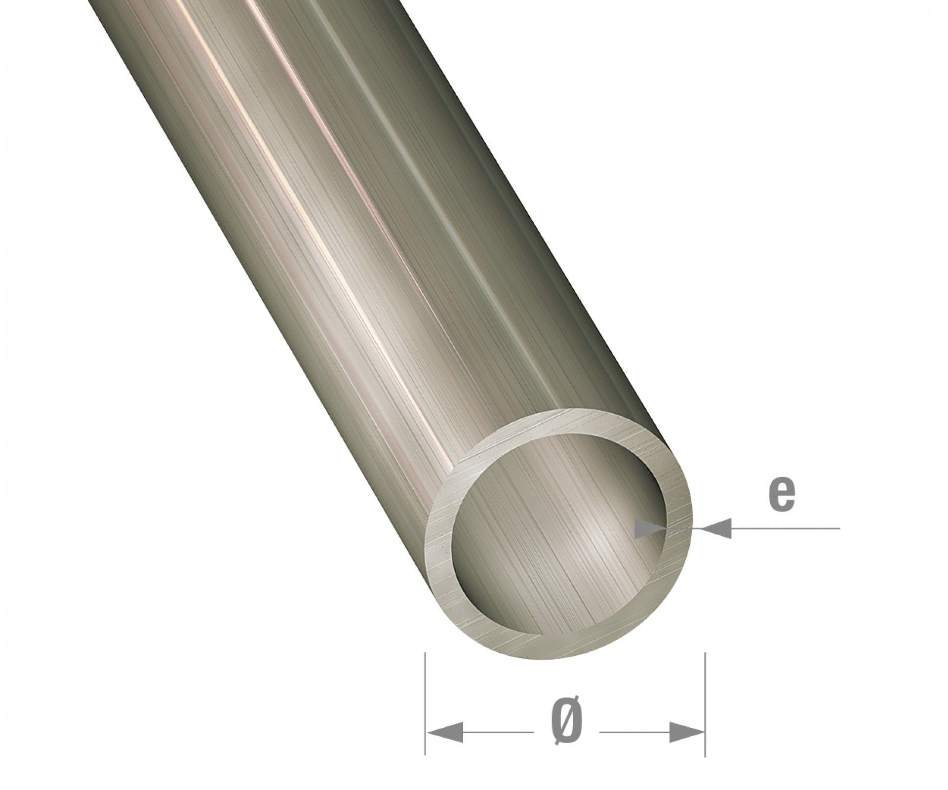 Tubo redondo inox 12mm - 1m