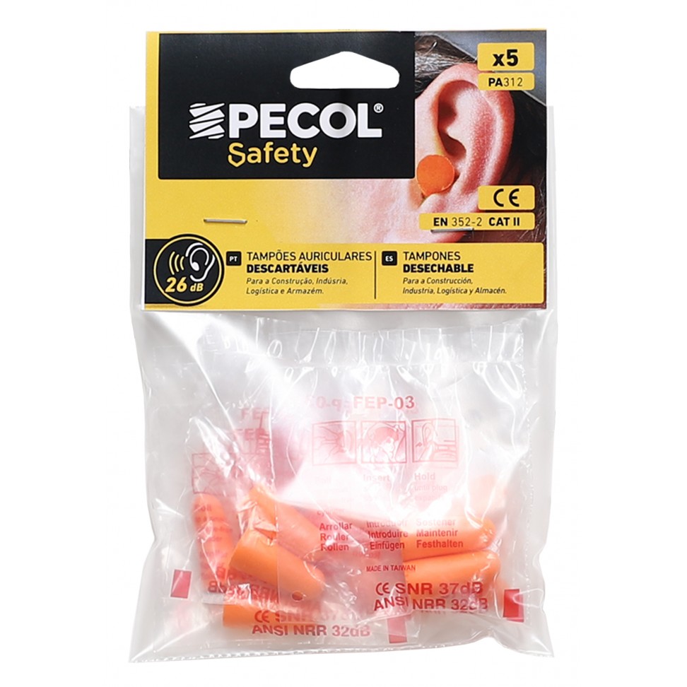 Tamp�es Auricular Descart�veis 5 unidades