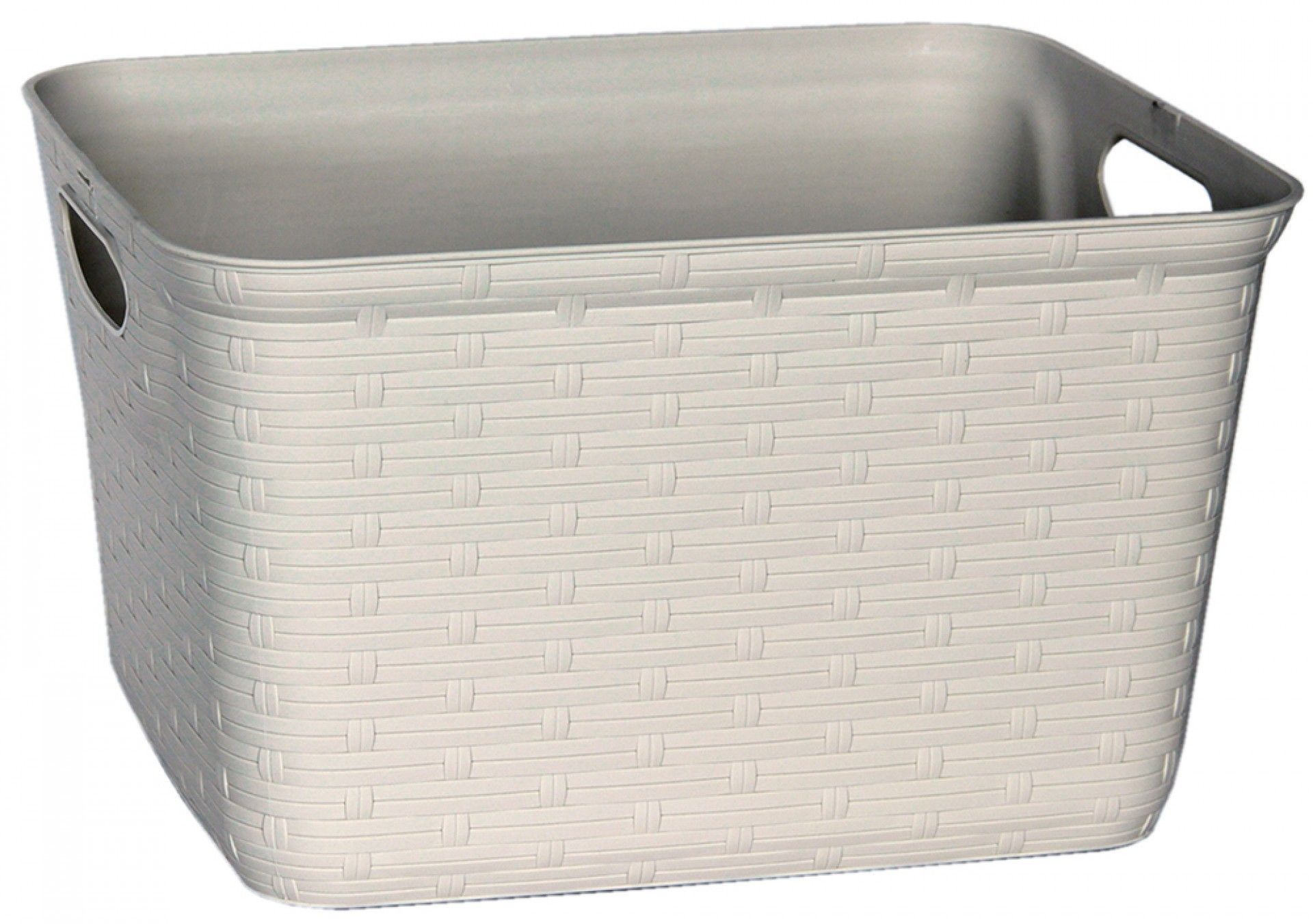 Cesto Rattan Beje 41x35x23cm