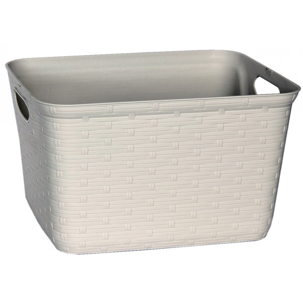 Cesto Rattan Beje 41x35x23cm Cesto Rattan Beje 41x35x23cm