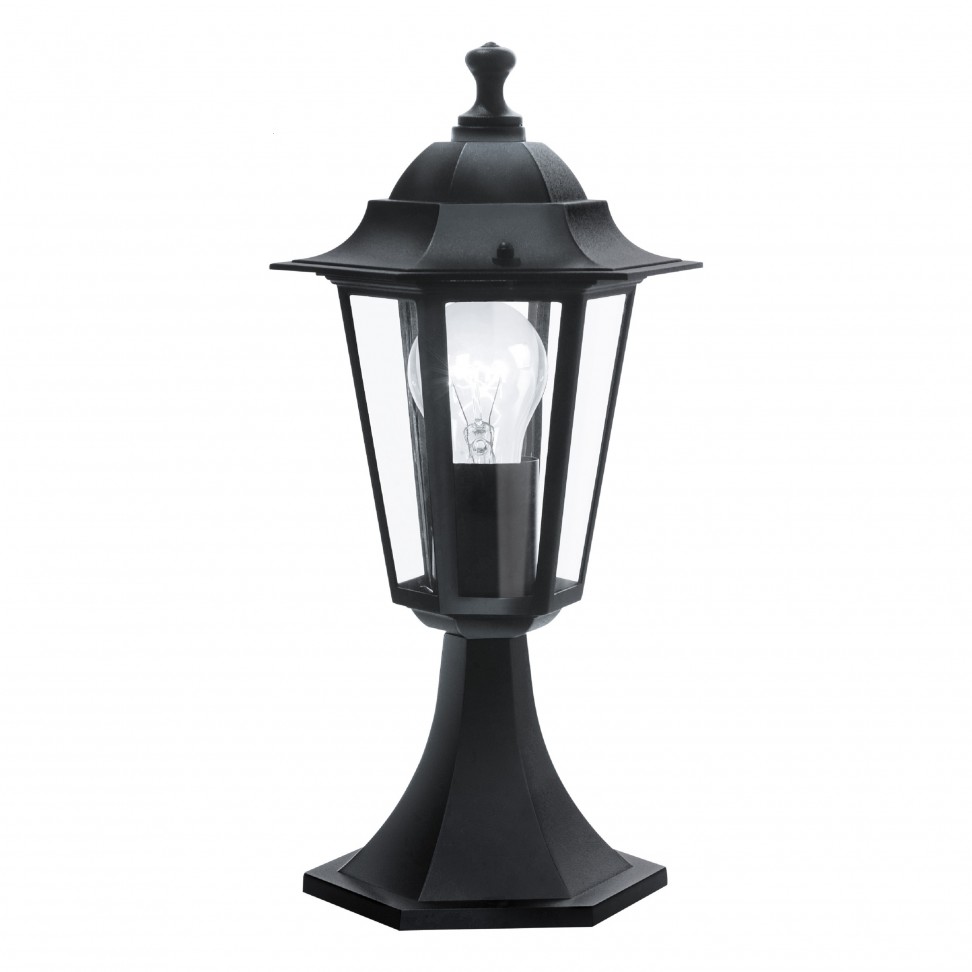 Pilar Exterior Sextavado Pequeno E27 Ip44 Preto Pilar Exterior Sextavado Pequeno E27 Ip44 Preto