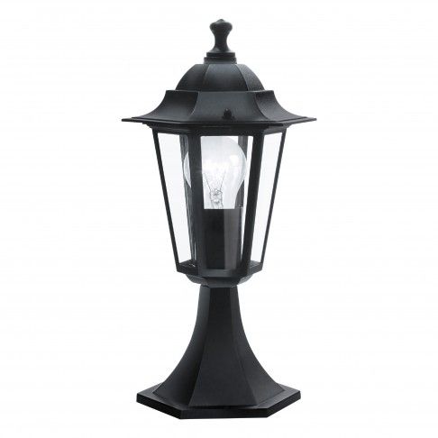 Pilar Exterior Sextavado Pequeno E27 Ip44 Preto Pilar Exterior Sextavado Pequeno E27 Ip44 Preto