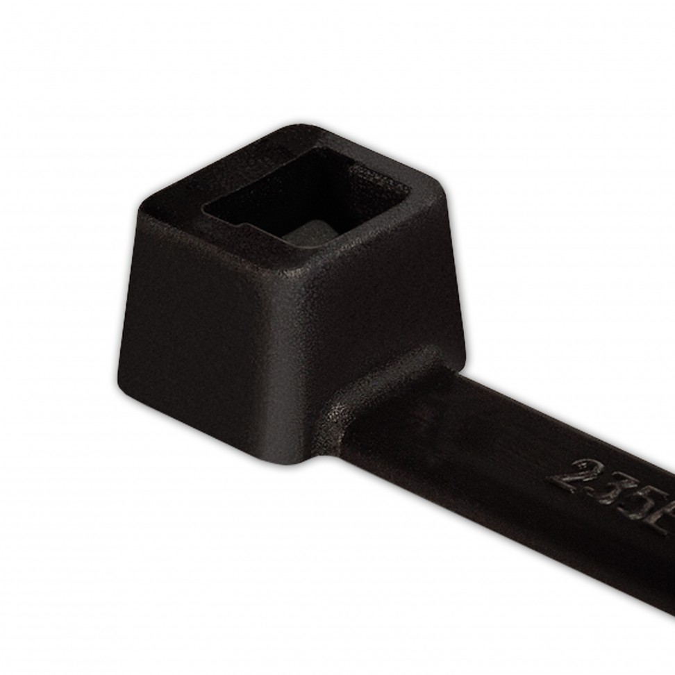 Abra�adeiras Serrilha 100x2,5mm Preto 50 unidades