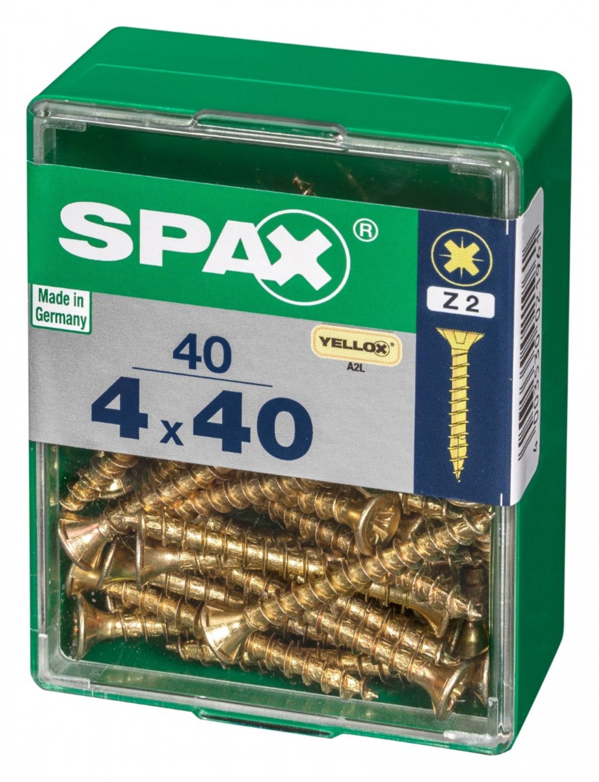 SPAX CP YELLOX 4x40mm M