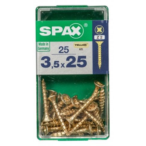 SPAX CP YELLOX 3,5x25mm S SPAX CP YELLOX 3,5x25mm S
