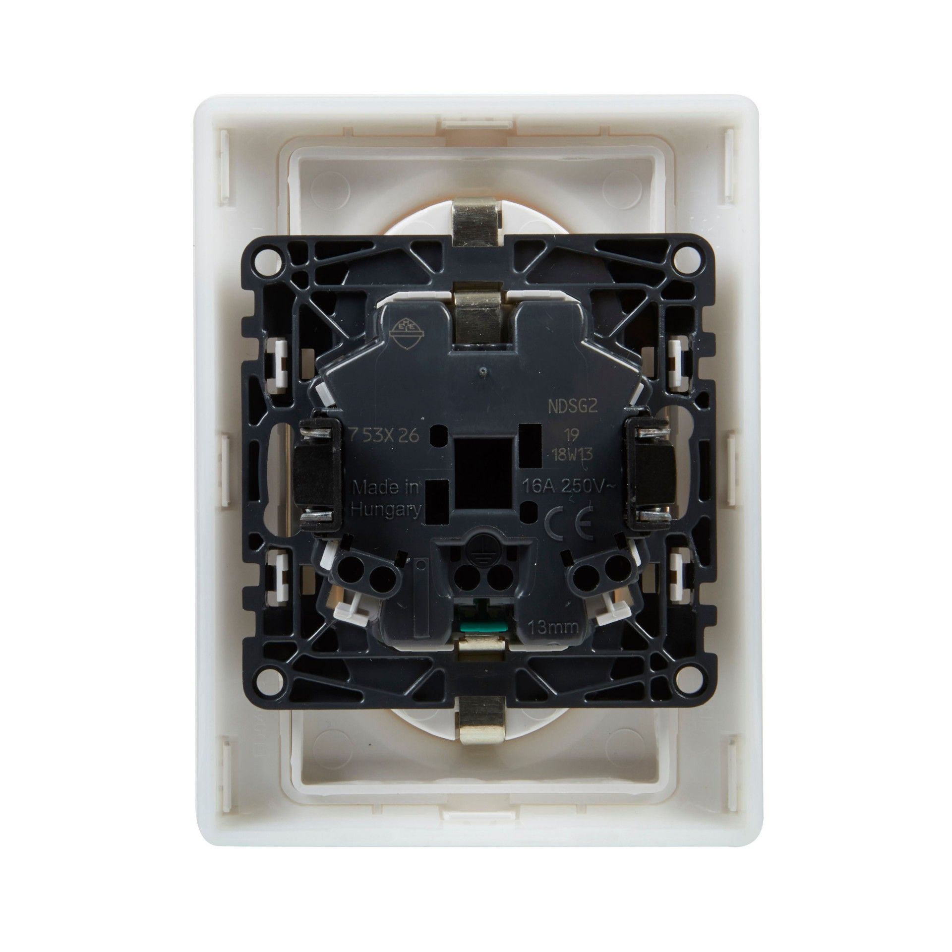 Tomada Dupla C/Terra Série Valena Life Branco