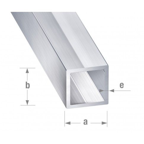 Tubo Quadrado Alumínio 20x20mm - 1m Tubo Quadrado Alumínio 20x20mm - 1m