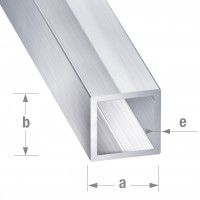 Tubo Quadrado Alumínio 20x20mm - 1m Tubo Quadrado Alumínio 20x20mm - 1m