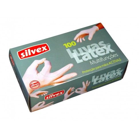 Luvas Latex Tamanho M; Caixa com 100 UNID. Luvas Latex Tamanho M; Caixa com 100 UNID.