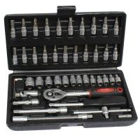 Mala Chaves Caixa 1/4" 46 Peças Mala Chaves Caixa 1/4" 46 Peças