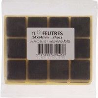 Feltros Adesivos Quadrados 24x24mm 24 unidades Feltros Adesivos Quadrados 24x24mm 24 unidades