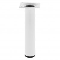 Perna Aço Redondo 30x100mm Branco Perna Aço Redondo 30x100mm Branco
