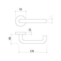 Puxador 8003 Inox 19mm Puxador 8003 Inox 19mm