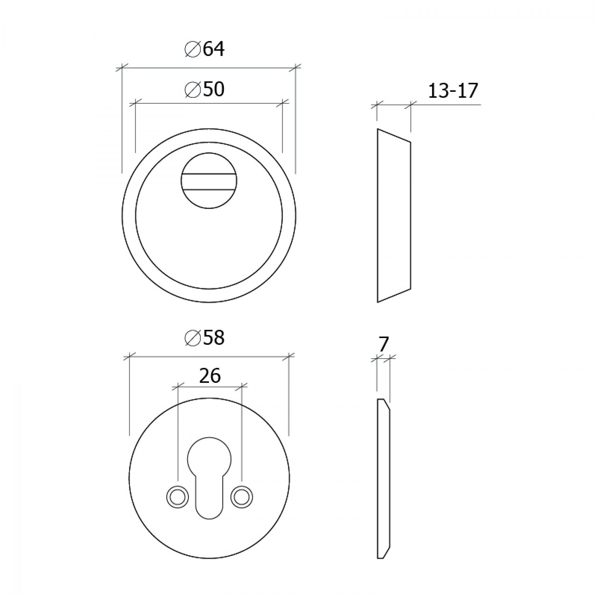 Escudete Segurança Inox