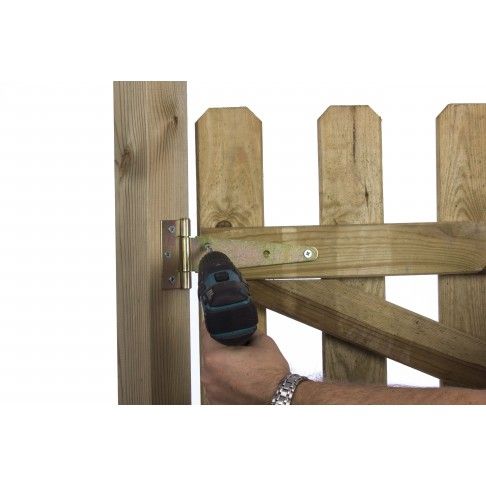 Dobradia 'T' Americana Preto 102mm