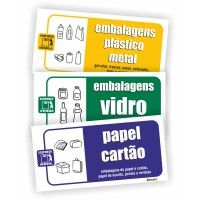 Sinalética Autocolante "Vidro/ Plástico/ Papel" Sinalética Autocolante "Vidro/ Plástico/ Papel"
