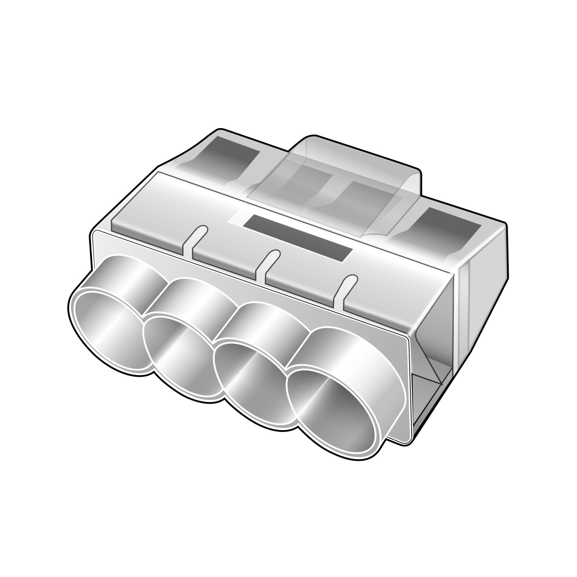 20 Ligadores Rápidos P/Cabo Fléxivel 4p