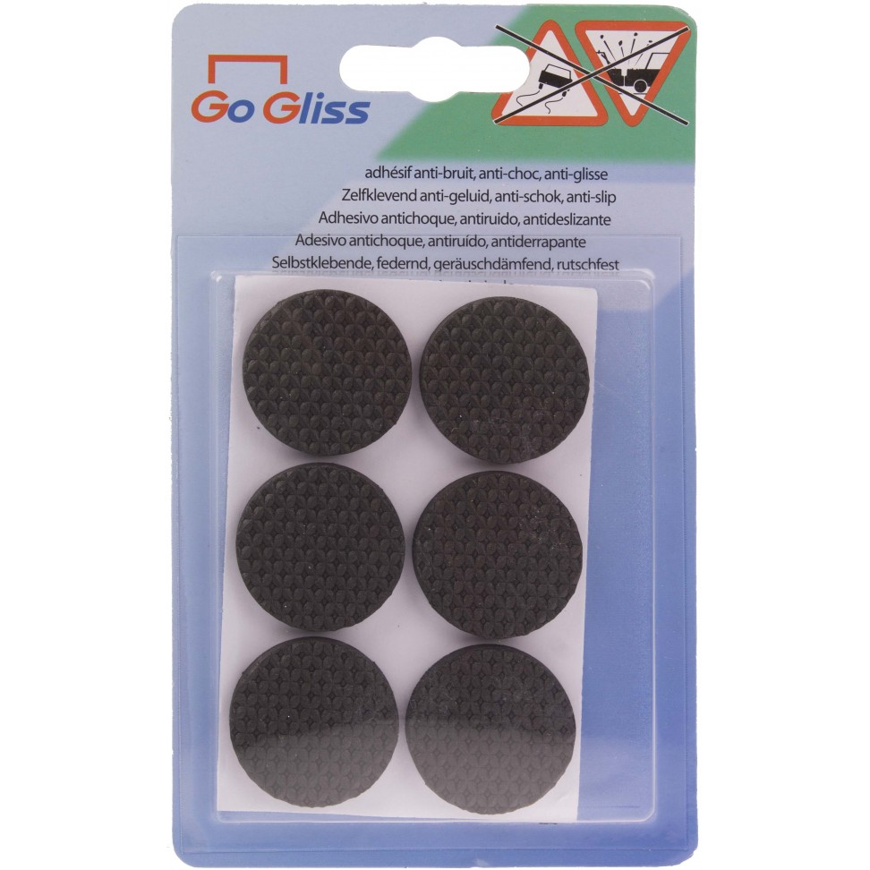 Prote��o Adesivo D30mm Preto 6 unidades