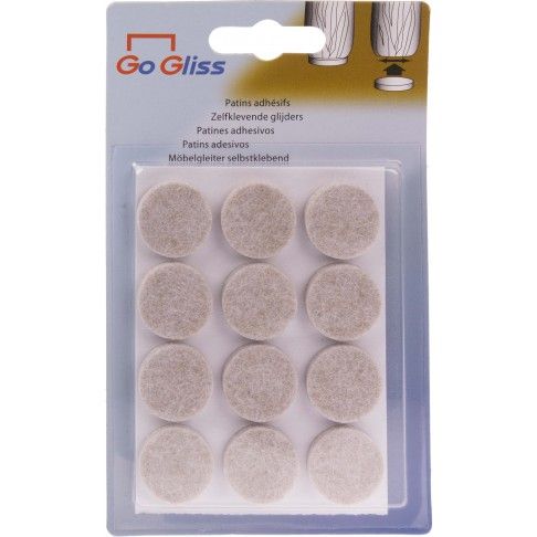 Feltros Adesivos D22mm 12 unidades Feltros Adesivos D22mm 12 unidades