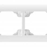 Espelho Duplo Horizontal Branco Sirius 70