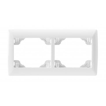 Espelho Duplo Horizontal Branco Sirius 70