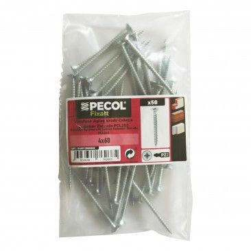 Parafuso Aglomerado Cabe�a Embeber Pz 4x60